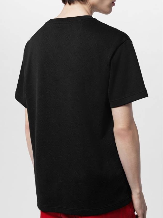 Pique Cotton T Shirt 1AFBAO - LOUIS VUITTON - BALAAN 4