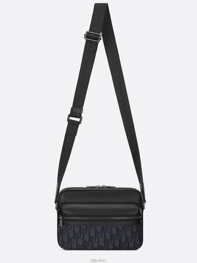 Rider 2 0 Zipper Messenger Bag Black Dior Oblique - DIOR - BALAAN 5