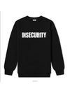 Insecurity Print Sweatshirt Black - VETEMENTS - BALAAN 6