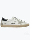 Men's Black Heel Tab Metal Stud Lettering Superstar Low Top Sneakers White - GOLDEN GOOSE - BALAAN 2