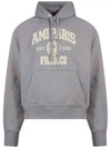 Logo Hoodie Grey - AMI - BALAAN 1