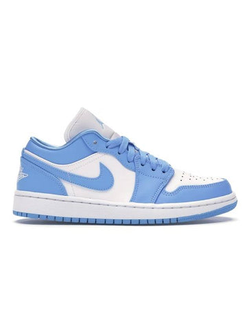 Air Jordan 1 Low Top Sneakers Blue - NIKE - BALAAN 1