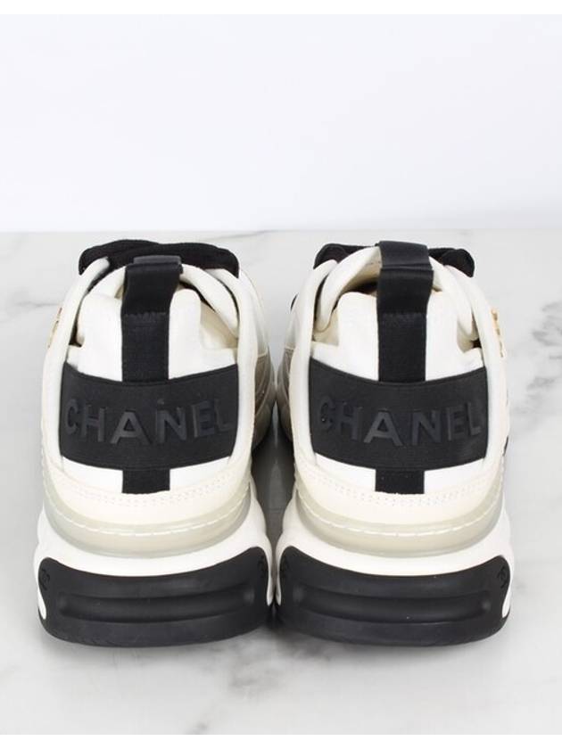 Mixed fiber gold sneakers white 36 5 235 - CHANEL - BALAAN 4