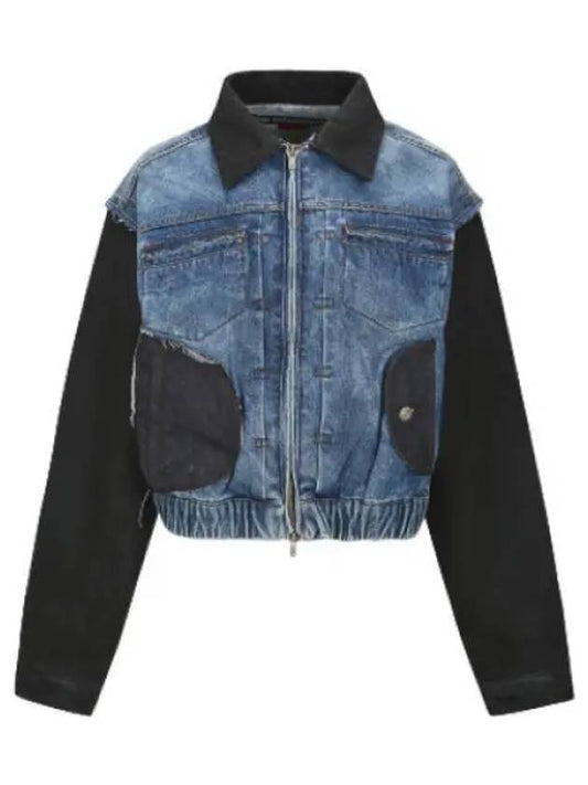 Jamie coated denim bomber jacket jumper - ANDERSSON BELL - BALAAN 1