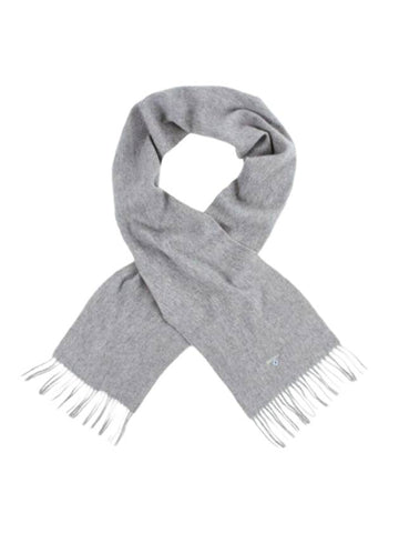 Plain Lambswool Muffler Light Grey - BARBOUR - BALAAN 1