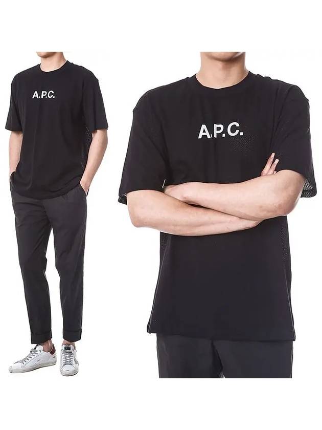 Moran Openwork Short Sleeve T-Shirt Black - A.P.C. - BALAAN 2