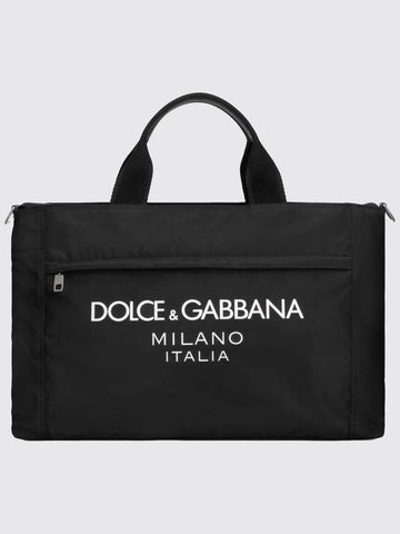 Dolce &amp; Gabbana bag in nylon with rubberized logo - DOLCE&GABBANA - BALAAN 1