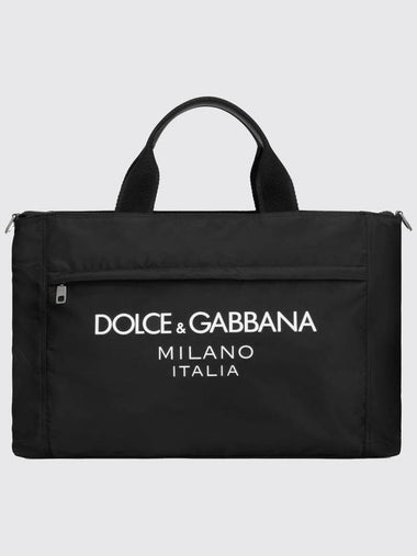 Dolce & Gabbana bag in nylon with rubberized logo - DOLCE&GABBANA - BALAAN 1