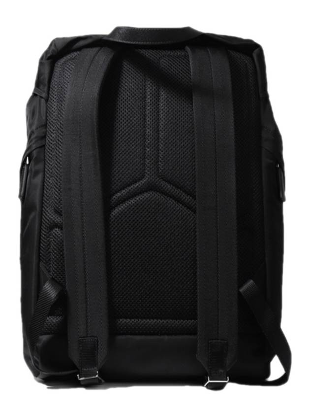 Re-Nylon Saffiano Leather Backpack Black - PRADA - BALAAN 4