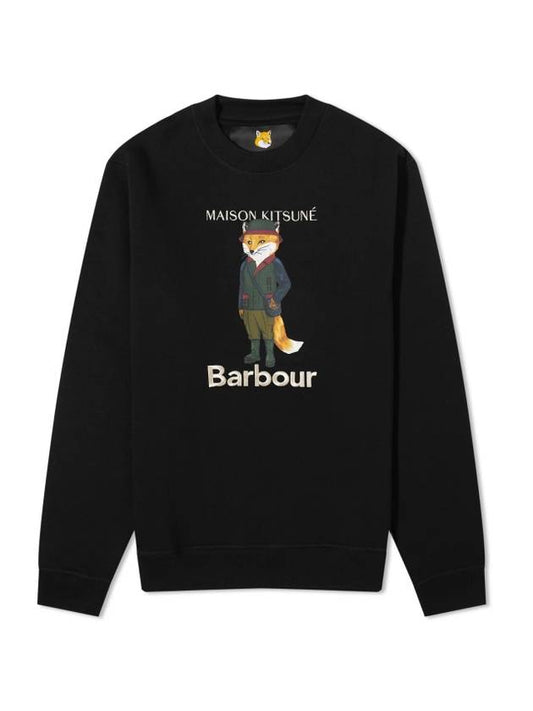 Logo Print Sweatshirt Black - BARBOUR - BALAAN 1
