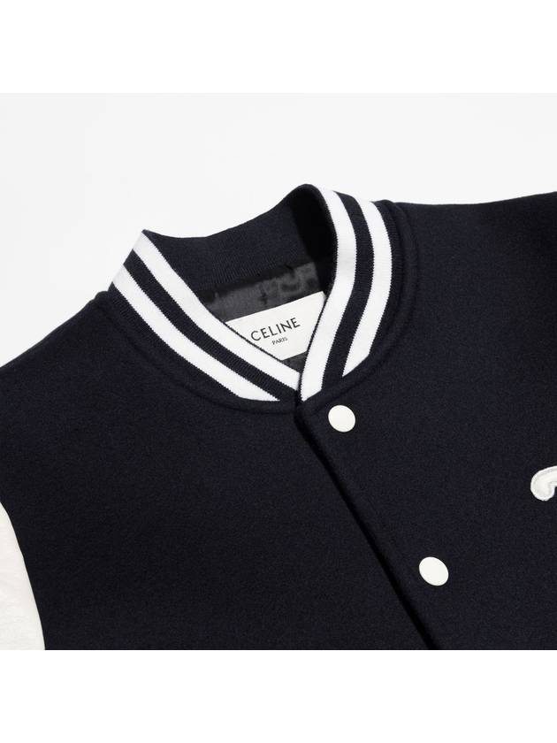 Varsity Chelsea Jacket Double Face Cashmere Navy Boutique - CELINE - BALAAN 6