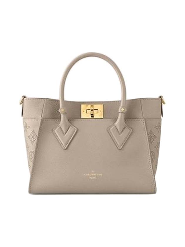 On My Side PM Tote Bag Grey - LOUIS VUITTON - BALAAN 1