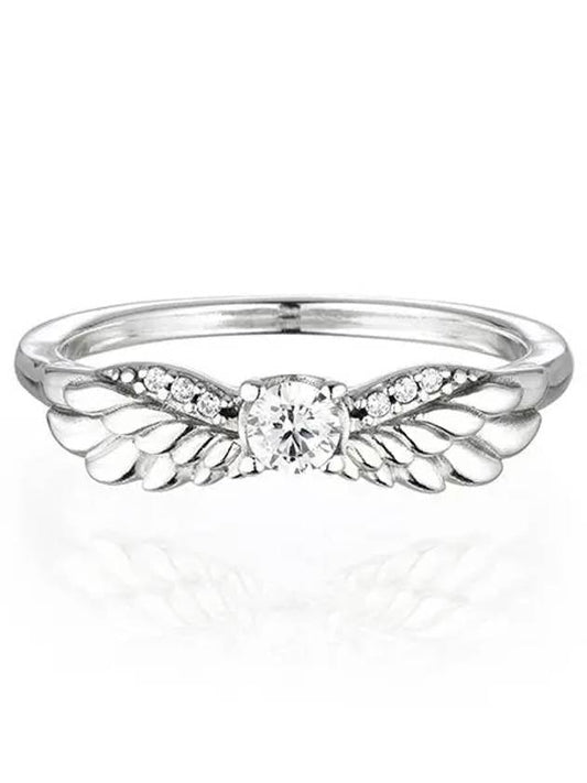 Women Sparkling Angel Wings Ring Silver - PANDORA - BALAAN 2