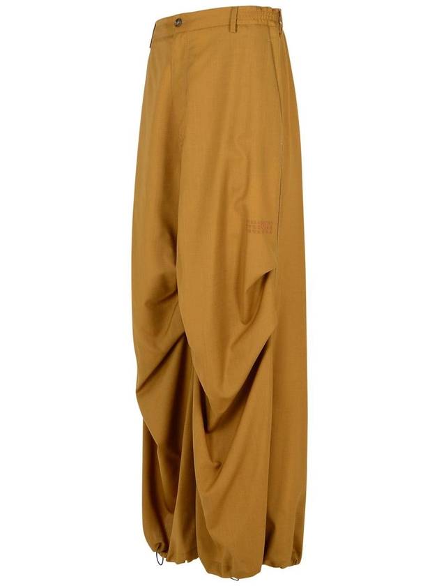 Mm6 Maison Margiela Beige Virgin Wool Trousers - MAISON MARGIELA - BALAAN 2