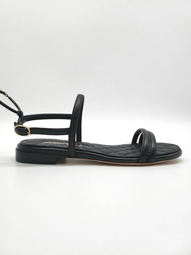 Strap Sandals Quilted Chain Black G40020 - CHANEL - BALAAN 5