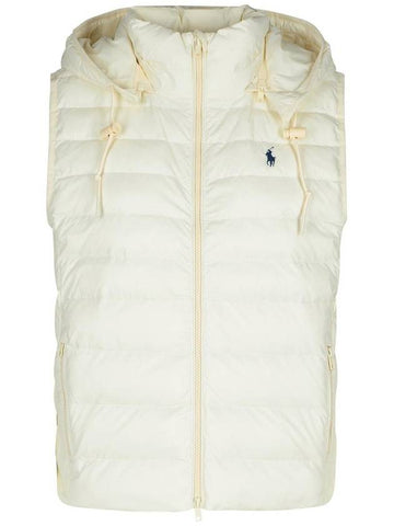 Polo Ralph Lauren Cream Nylon Vest - POLO RALPH LAUREN - BALAAN 1