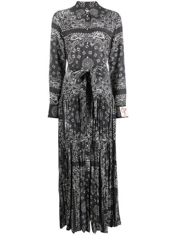 paisley-print maxi shirtdress - GOLDEN GOOSE - BALAAN 1