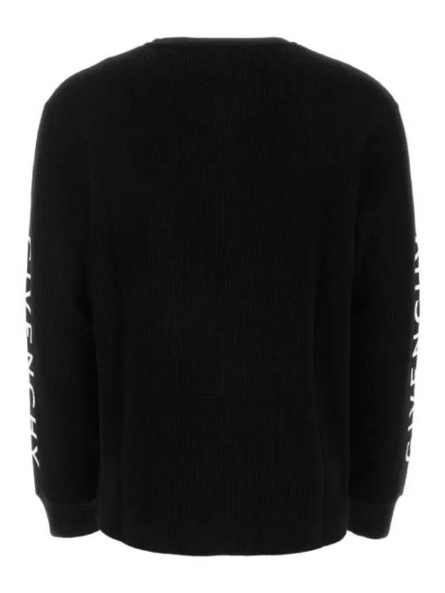 Logo Classic Fit Long Sleeve T-Shirt Black - GIVENCHY - BALAAN 3