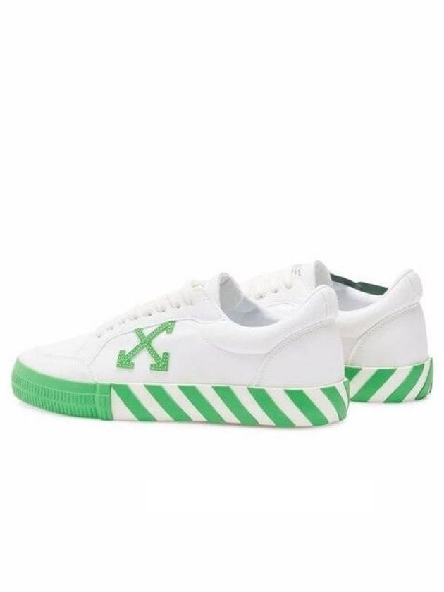 Vulcanized Low-Top Sneakers White Green - OFF WHITE - BALAAN 4