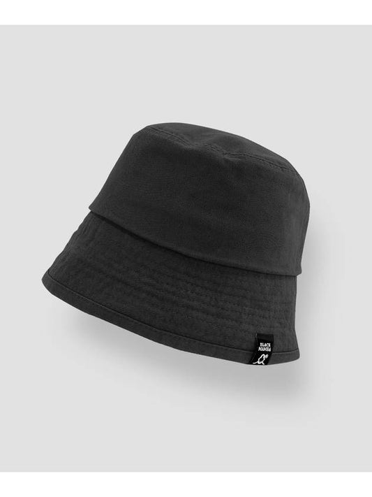 Cotton Solid Bucket Hat Black - BLACKMAMBA - BALAAN 1