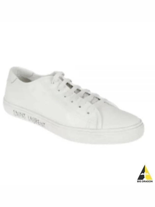 Men's Malibu Low Top Sneakers White - SAINT LAURENT - BALAAN 2