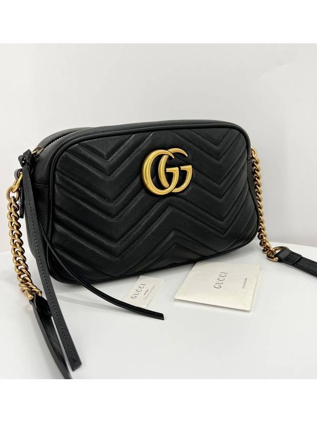 Matelasse GG small chain cross bag black - GUCCI - BALAAN 3