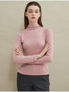 Wool Half Turtleneck Pink - MANAVIS7 - BALAAN 4