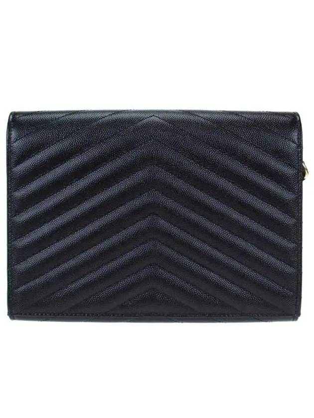 Grain De Poudre Cassandre Clutch Bag Black - SAINT LAURENT - BALAAN 5