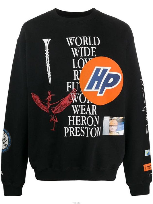 Men's Sweatshirt HMBA014F 20JER002 1001 - HERON PRESTON - BALAAN 2