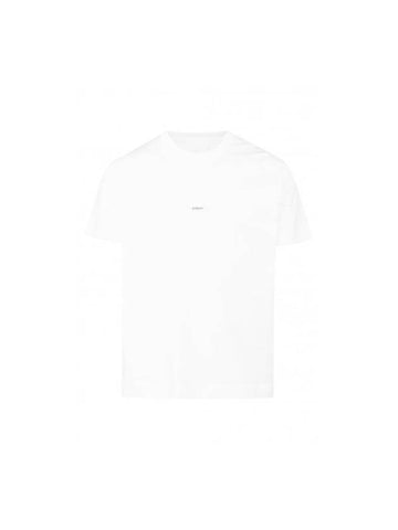 Logo Cotton Short Sleeved T-Shirt White - GIVENCHY - BALAAN 1