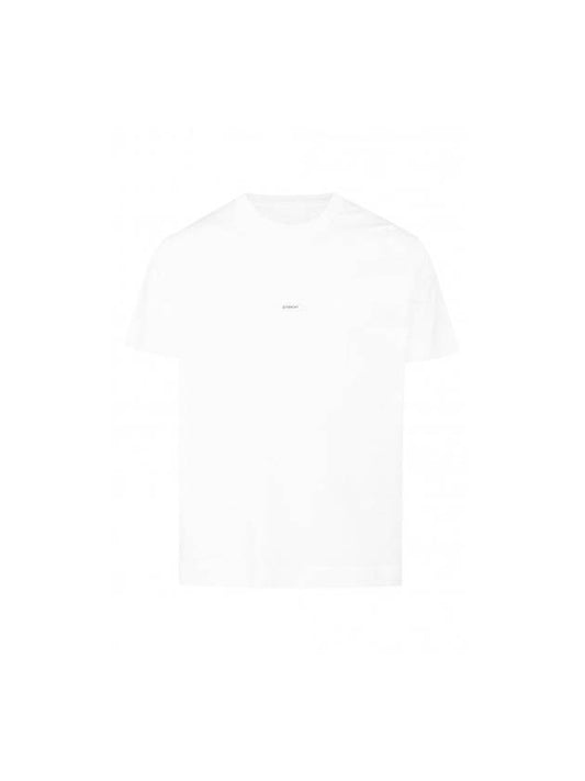 Logo Cotton Short Sleeved T-Shirt White - GIVENCHY - BALAAN 1