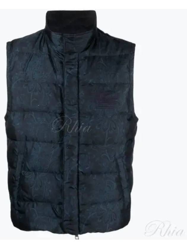 Paisley Padding Vest Navy - ETRO - BALAAN 2