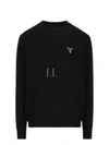 Embroidered Logo Cashmere Knit Top Black - PRADA - BALAAN 2