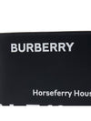 Coordinated Print Leather Half Wallet Black - BURBERRY - BALAAN 7