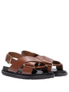 Fussbett Leather Sandals Brown - MARNI - BALAAN 2