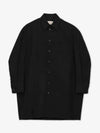 Women's Cotton Shirt Midi Dress Black - MARNI - BALAAN 2