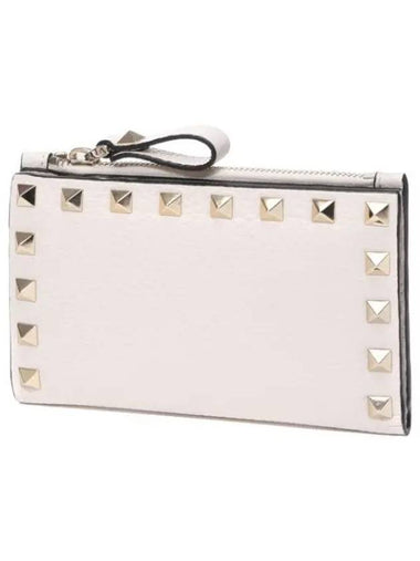 Rockstud flap card wallet - VALENTINO - BALAAN 1