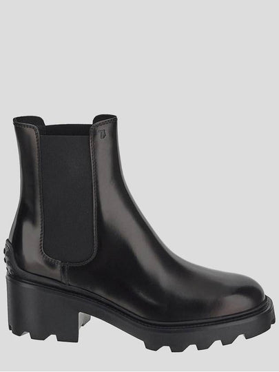 Glossy Leather Chelsea Boots Black - TOD'S - BALAAN 2