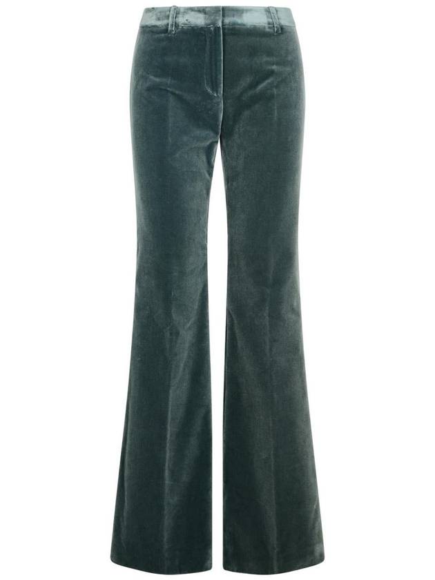 Etro Green Cotton Pants - ETRO - BALAAN 1