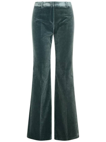 Etro Green Cotton Pants - ETRO - BALAAN 1