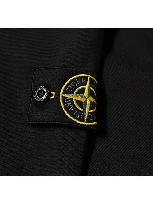 Signature Logo Patch Hoodie Black - STONE ISLAND - BALAAN 5