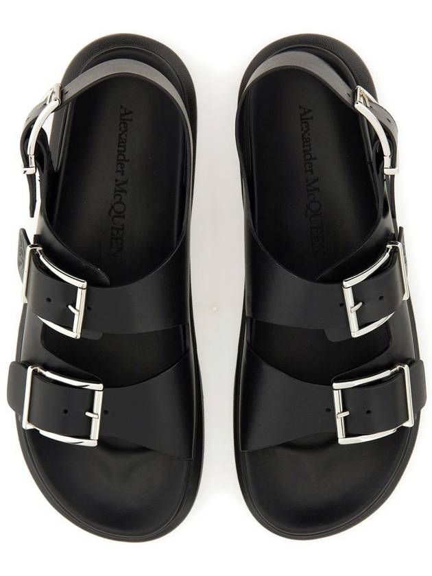 Hybrid Double Buckle Sandals Black - ALEXANDER MCQUEEN - BALAAN 7