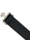 Triangle Logo Buckle Saffiano Leather Bracelet Black - PRADA - BALAAN 8