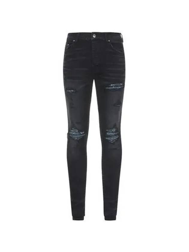 AMI Bandana Skinny Denim Pants Black MDS012 - AMIRI - BALAAN 1