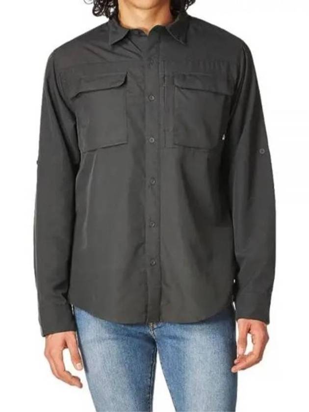 Men's Sequoia Long Sleeve Shirt Grey - THE NORTH FACE - BALAAN 2