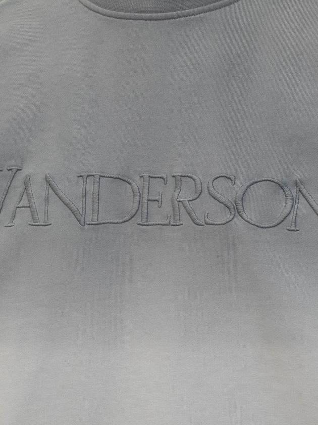 Embroidered Logo Gradient Sweatshirt Grey - JW ANDERSON - BALAAN 5