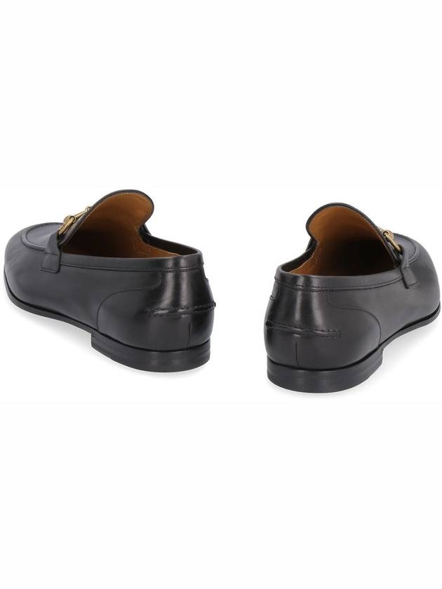 Jordaan Leather Loafers Black - GUCCI - BALAAN 5