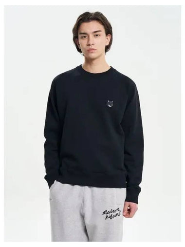 Men s Bold Foxhead Patch Oversized Boxy Fit Sweatshirt Black Domestic Product GM0024012377261 - MAISON KITSUNE - BALAAN 1