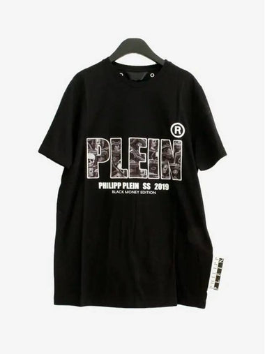 Men's Short Sleeve T-Shirt Black MTK3207 PJY002N 0201 C 4 - PHILIPP PLEIN - BALAAN 1