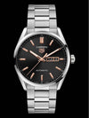 Carrera Gumplate Automatic 41mm Metal Watch Silver Black - TAG HEUER - BALAAN 3